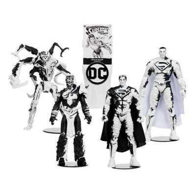 DC Direct Page Punchers Actionfiguren & Comic 4er Pack Superman Series (Sketch Editio