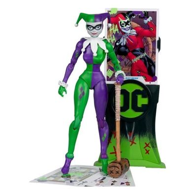 DC Multiverse Actionfigur Harley Quinn (DC Classic) Jokerized (Gold Label) 18 cm