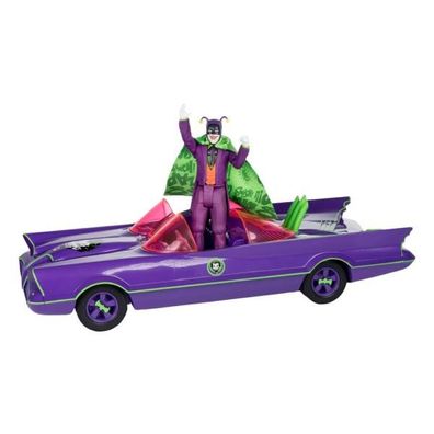 DC Retro Actionfigur und Fahrzeug Batman 66 Batmobil with Joker (Gold Label)