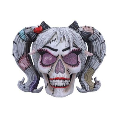 Drop Dead Gorgeous Figur Skull Pins and Needles 16 cm