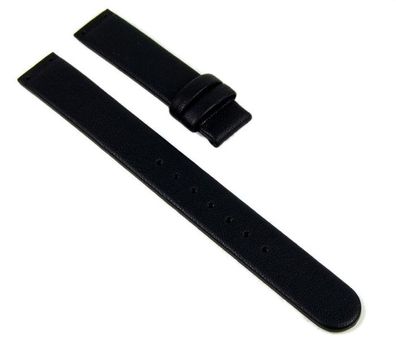 Junghans Ersatzband Leder 14mm schwarz 010/4101.00, 010/4103,00, 010/410, 420/5046