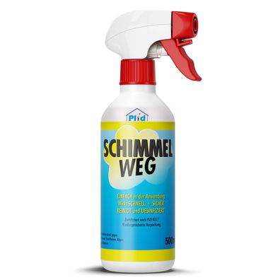 plid® Schimmelentferner Chlorhaltig / Schimmelspray für Bad, Tapete, Fugen, Wand