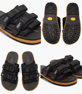 Moncler X Suicoke Moto Mountain Ripstop Vibram Sole Slides Schuhe Sandals 42