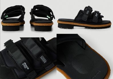 Moncler X Suicoke Moto Mountain Ripstop Vibram Sole Slides Schuhe Sandals 46