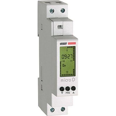 VEMER VE758100 Micro D – digital programmierbarer Timer mit Tagesprogrammierung für D