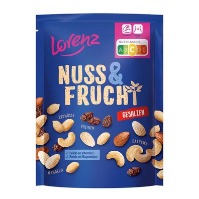 Lorenz 310444 Lorenz Studentenfutter Nuss & Frucht gesalzen 125,0 g