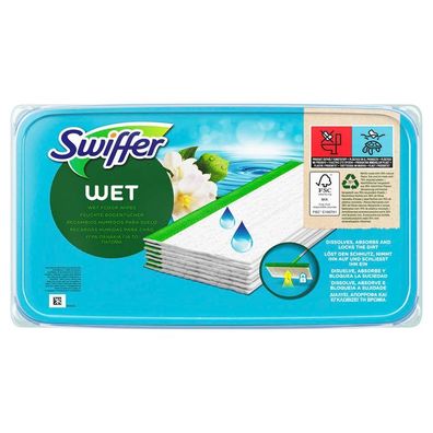 Swiffer 8006540719350 WET Feuchte Bodentücher Mikrofaser, 24 Tücher