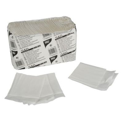 Papstar Spenderservietten 1-lagig 25 cm x 30 cm weiss | Banderole (250 Stück)