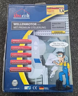 Uniroll Wellenmotor Typ 4 Premium für Sturz Rollladen Rolladen Elektrisch