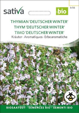 Sativa-Saatgut Thymian Deutscher Winter - Kräutersamen, mehrjährige Würz- und