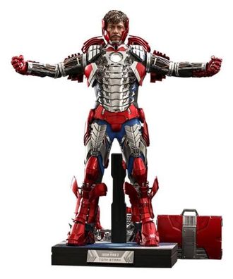 Iron Man 2 Movie Masterpiece Actionfigur 1/6 Tony Stark (Mark V Suit Up Version) Delu