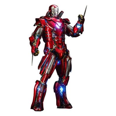 Iron Man 3 Movie Masterpiece Actionfigur 1/6 Silver Centurion (Armor Suit Up Version)