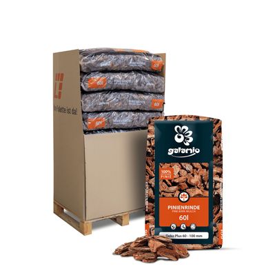 Galamio Rindenmulch Pinie Deko Plus 60l x 13 Sack 780l Palette