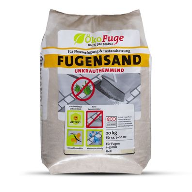 ÖkoFuge Fugensand Natur 20kg