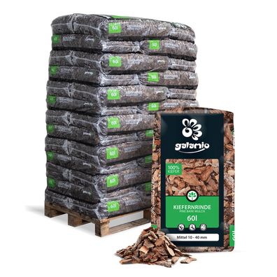 Galamio Rindenmulch Kiefer Mittel 60l x 39 Sack 2340l Palette