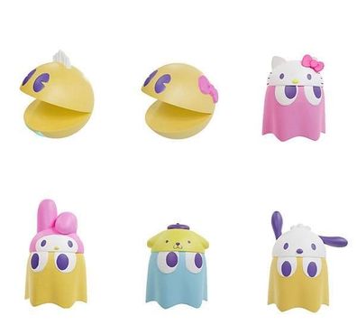 Pac-Man x Sanrio Characters Chibicollect Series Sammelfiguren 3 cm Sortiment Vol. 1 (