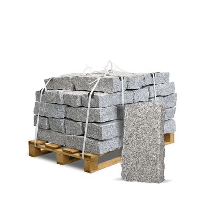 Galamio Granit Randsteine 40 * 20 * 15 » gebrochen « 1000kg Palette