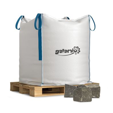 Galamio Basaltpflaster 4/6 » gebrochen « 1000kg BigBag