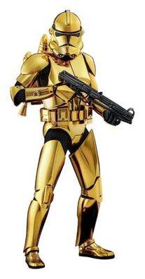 Star Wars Actionfigur 1/6 Clone Trooper (Gold Chrome Version) Exclusive 30 cm