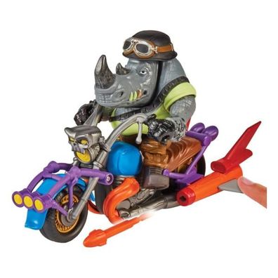 Teenage Mutant Ninja Turtles Actionfigur Chopper mit Rocksteady