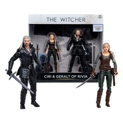 The Witcher Actionfigur Geralt und Ciri (Netflix Season 3) 18 cm