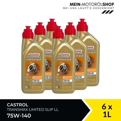 Castrol Transmax Limited Slip 75W-140 LL 6x1 Liter