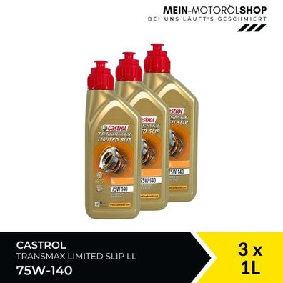 Castrol Transmax Limited Slip 75W-140 LL 3x1 Liter