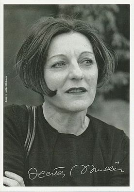 Herta Müller (Schriftstellerin) - Autogrammkarte