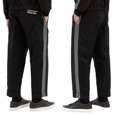 Moncler x FRGMT Hose Hiroshi Fujiwara Streifen Trousers Luxury Pants 44