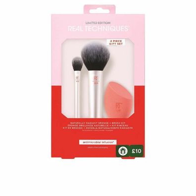 Real Techniques Naturally Radiant Sponge Brush Lote 4 Piezas