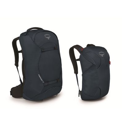 Osprey Farpoint 70 - Reiserucksack mit Tagesrucksack, 70 Liter - Farbe: