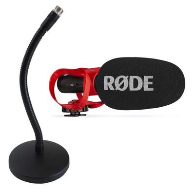 Rode Mikrofon Videomic Go II Helix Richtmikrofon mit Tischstativ