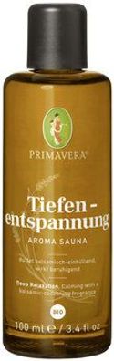 Primavera 6x Tiefenentspannung Aroma Sauna bio 100ml