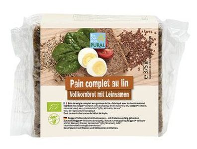 Pural 3x Roggen VK-Schnittbrot mit Leinsamen 375g