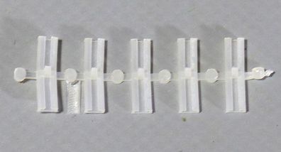 5 Stück Fleischmann 6403 Isolierschienenverbinder Verbinder Isolierschuhe einzeln