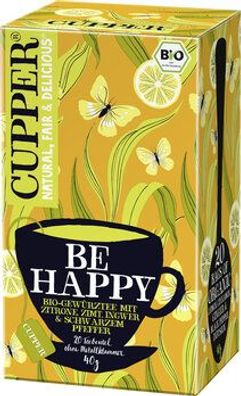 Cupper 3x Be Happy Gewürtztee 40g