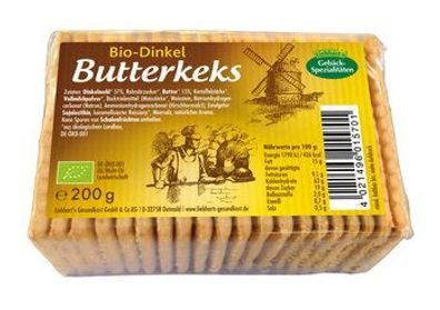 Liebhart´s Gesundkost 6x Bio-Dinkel-Butter-Keks 200g