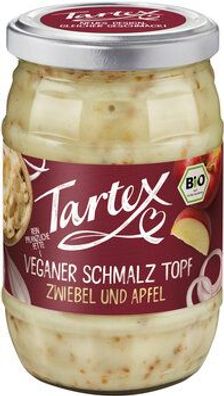 Tartex Veganer Schmalz Topf Zwiebel und Apfel 250g