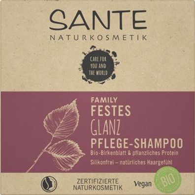 Sante 3x Festes Shampoo 2in1 Glanz 60g