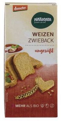 Naturata 3x Weizen-Zwieback, ungesüßt 150g