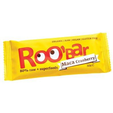 ROO´BAR Roobar Maca & cranberries, 30g, glutenfrei 30g