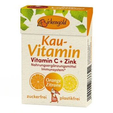 Birkengold 3x Birkengold Natur Kau-Vitamin C + Zink 20 Stk. - plastikfrei 28g