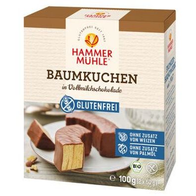 Hammermühle 3x Bio Baumkuchen in Vollmilchschokolade gf 100g