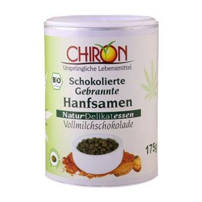 CHIRON Schokolierte gebrannte Hanfsamen Vollmilch 175g