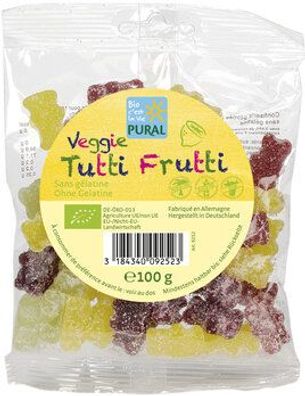 Pural Veggie Tutti Frutti 100g