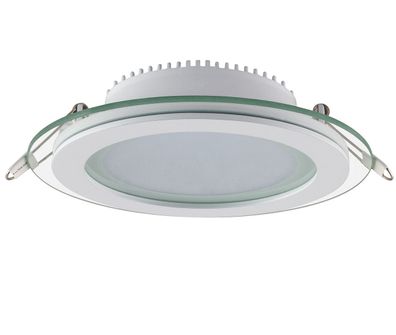 12w LED Leuchte mit Glasumrandung Glas Rahmen Einbaustrahler Deckenleuch