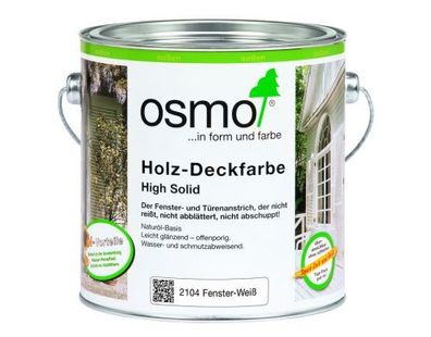 OSMO Holz-Deckfarbe 2104 weiß Anstrich Fensterfarbe