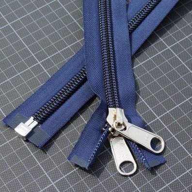 YKK Reißverschluss 10mm teilbar einwege - marineblau