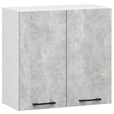 Hängeschrank Küchenschrank AKORD OLIWIA W60 Weiß 60 cm Front Beton B60 x H58 x T30 cm