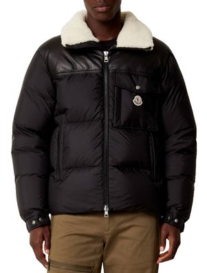 Moncler Braye Down-Jacket Hooded Coat Mantel Daunen-Jacke Sheaerling Bomber M